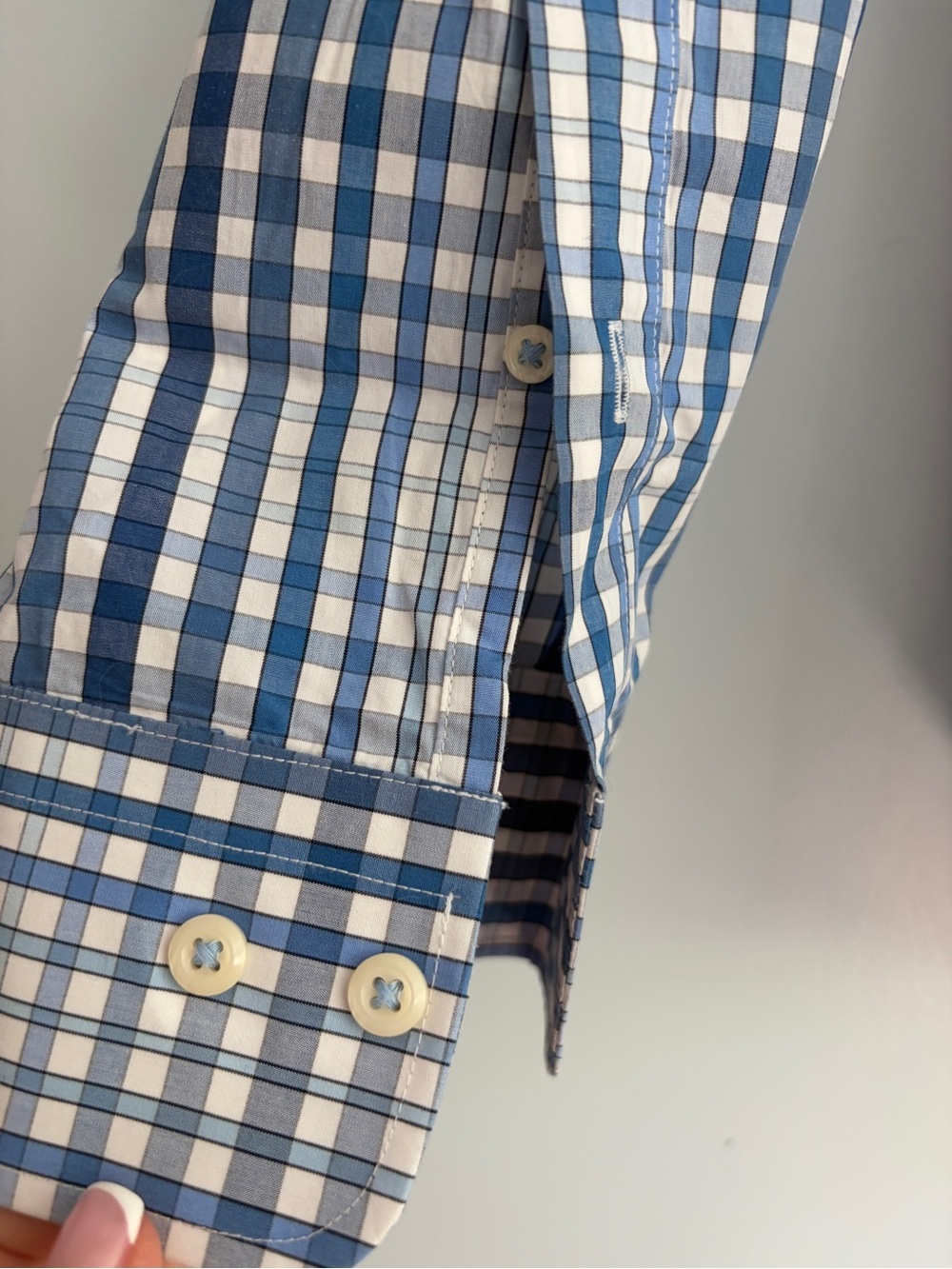 Peter Millar Blue Check XXL Button Down Collared Long Sleeve EUC - Picture 2 of 11